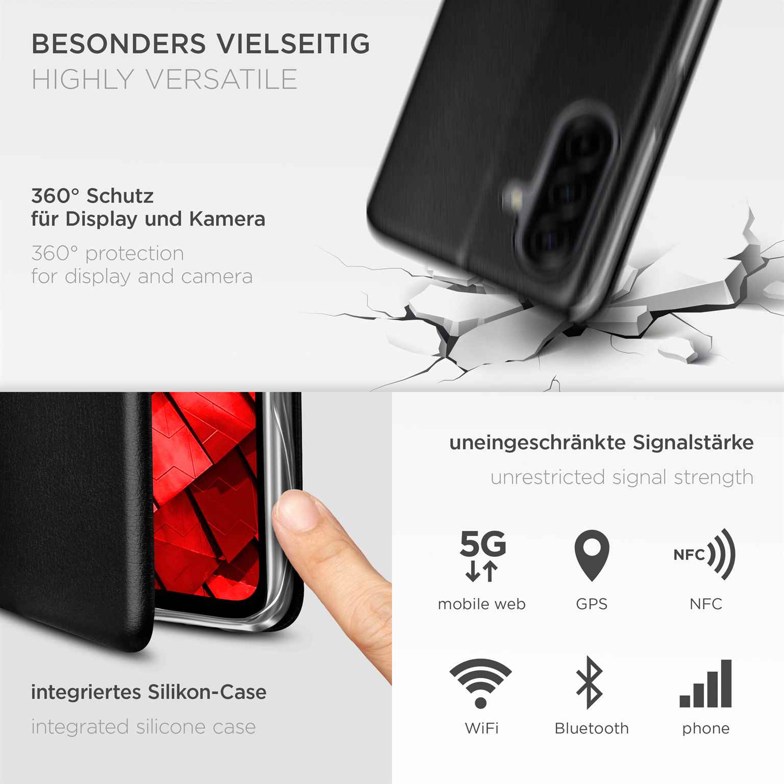 ONEFLOW Business Case Samsung Galaxy A17 5G Handytasche mit Kartenfach – Weiteres Produktbild 4 ONEFLOW Business Case Samsung Galaxy A17 5G Handytasche mit Kartenfach – Weiteres Produktbild 4