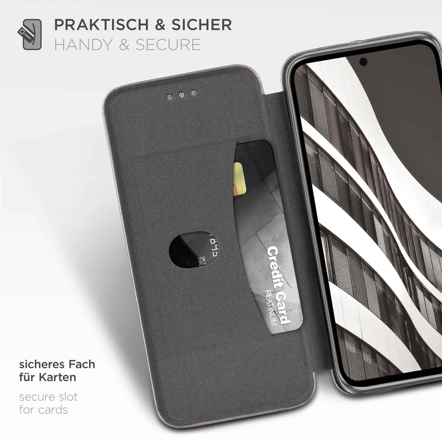 ONEFLOW Business Case Samsung Galaxy A56 5G Handytasche mit Kartenfach – Weiteres Produktbild 3