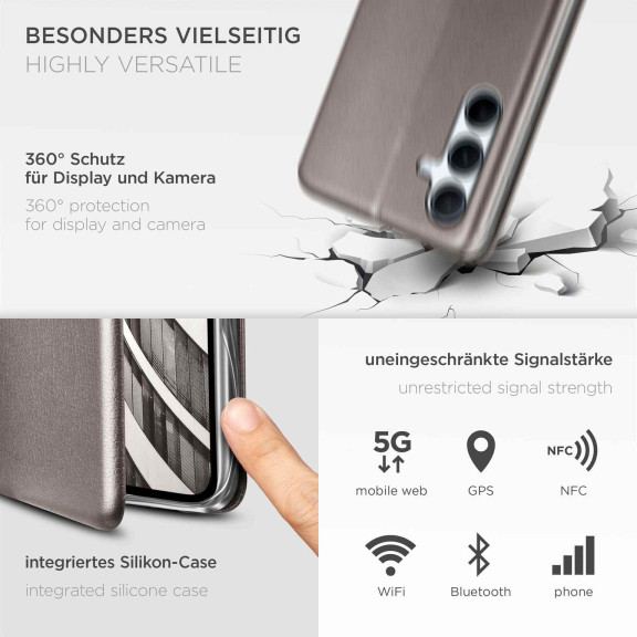 ONEFLOW Business Case Samsung Galaxy A56 5G Handytasche mit Kartenfach – Weiteres Produktbild 4