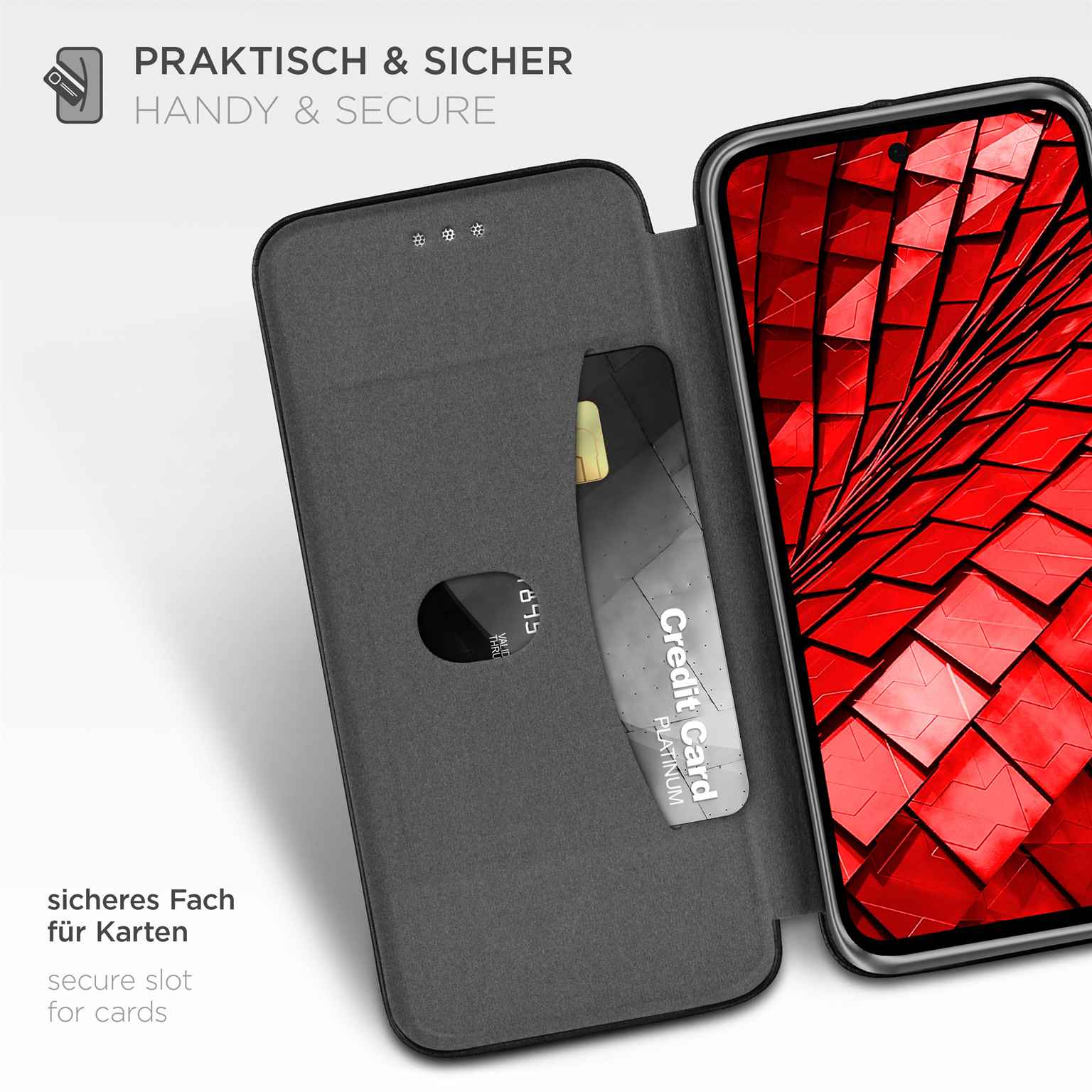ONEFLOW Business Case Samsung Galaxy A56 5G Handytasche mit Kartenfach – Weiteres Produktbild 3
