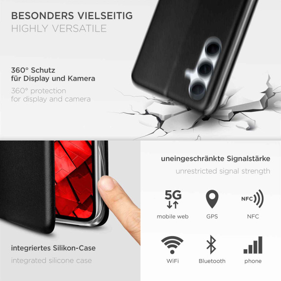 ONEFLOW Business Case Samsung Galaxy A56 5G Handytasche mit Kartenfach – Weiteres Produktbild 4