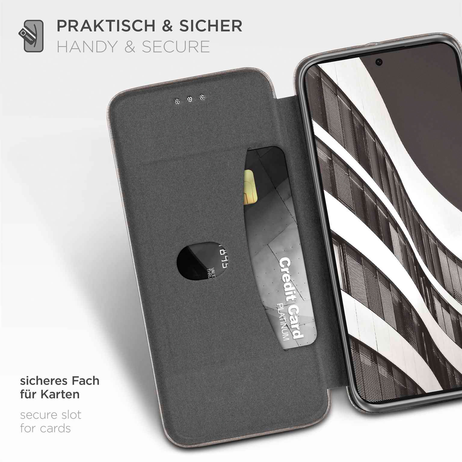 ONEFLOW Business Case Samsung Galaxy S25 Edge Handytasche mit Kartenfach – Weiteres Produktbild 3