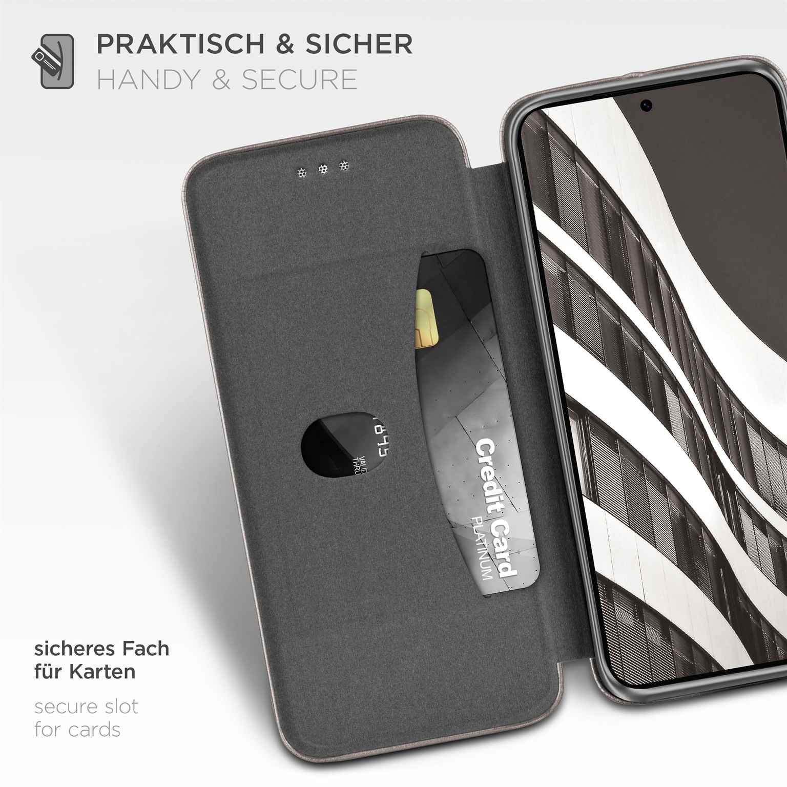 ONEFLOW Business Case Samsung Galaxy S25 FE Handytasche mit Kartenfach – Weiteres Produktbild 3