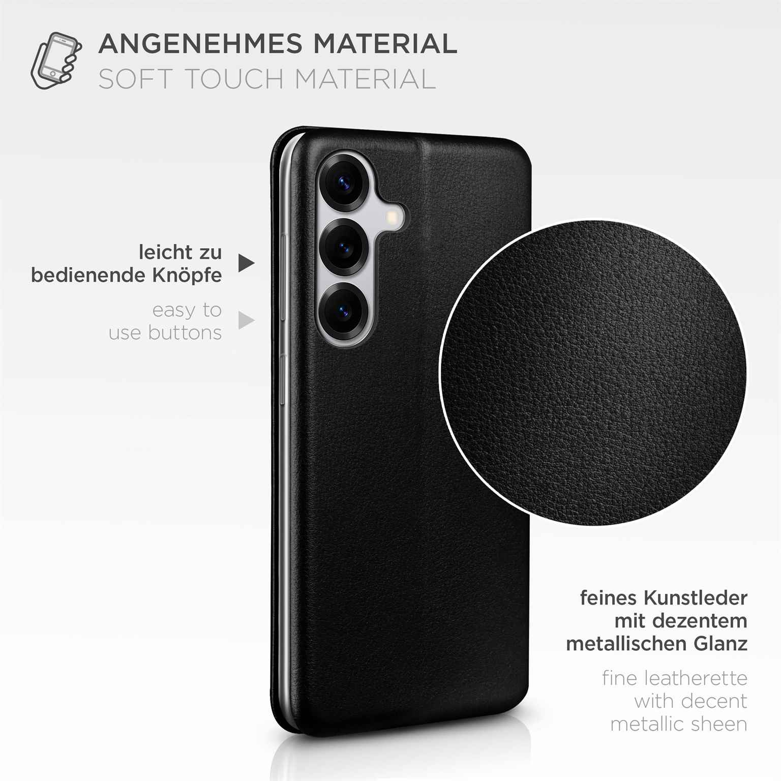 ONEFLOW Business Case Samsung Galaxy S25 FE Handytasche mit Kartenfach – Weiteres Produktbild 5 ONEFLOW Business Case Samsung Galaxy S25 FE Handytasche mit Kartenfach – Weiteres Produktbild 5