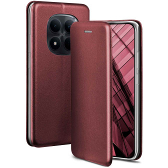 ONEFLOW Business Case Redmi Note 15 Pro 5G Handytasche mit Kartenfach – Burgund - Red