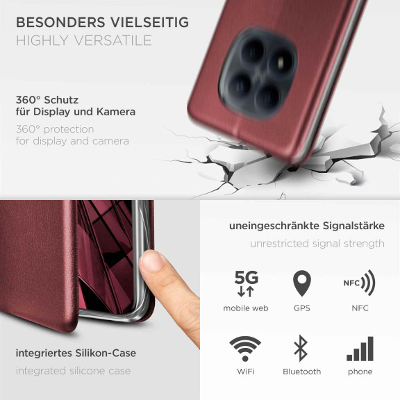 ONEFLOW Business Case Redmi Note 15 Pro+ 5G Handytasche mit Kartenfach – Weiteres Produktbild 4