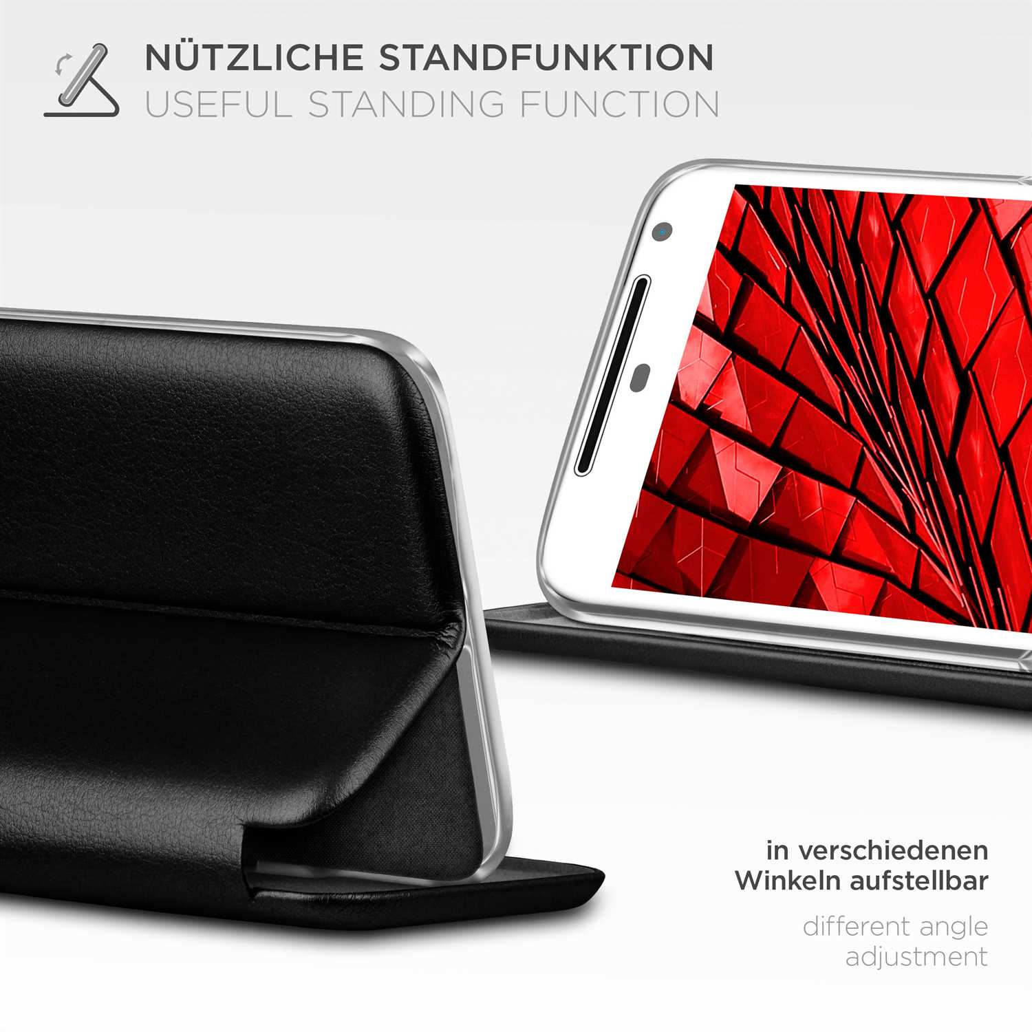 ONEFLOW Business Case Motorola Moto G2 Handytasche mit Kartenfach – Weiteres Produktbild 1