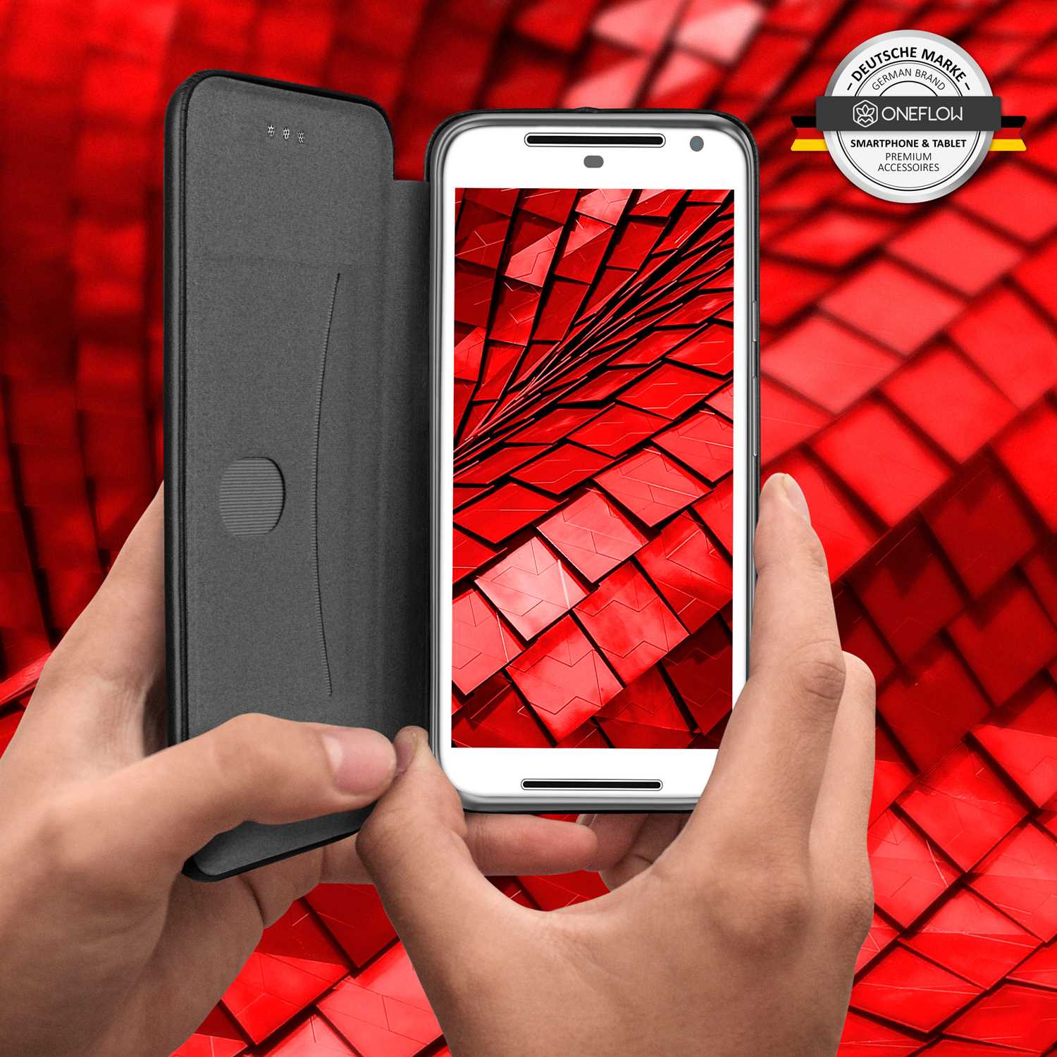 ONEFLOW Business Case Motorola Moto G2 Handytasche mit Kartenfach – Weiteres Produktbild 6