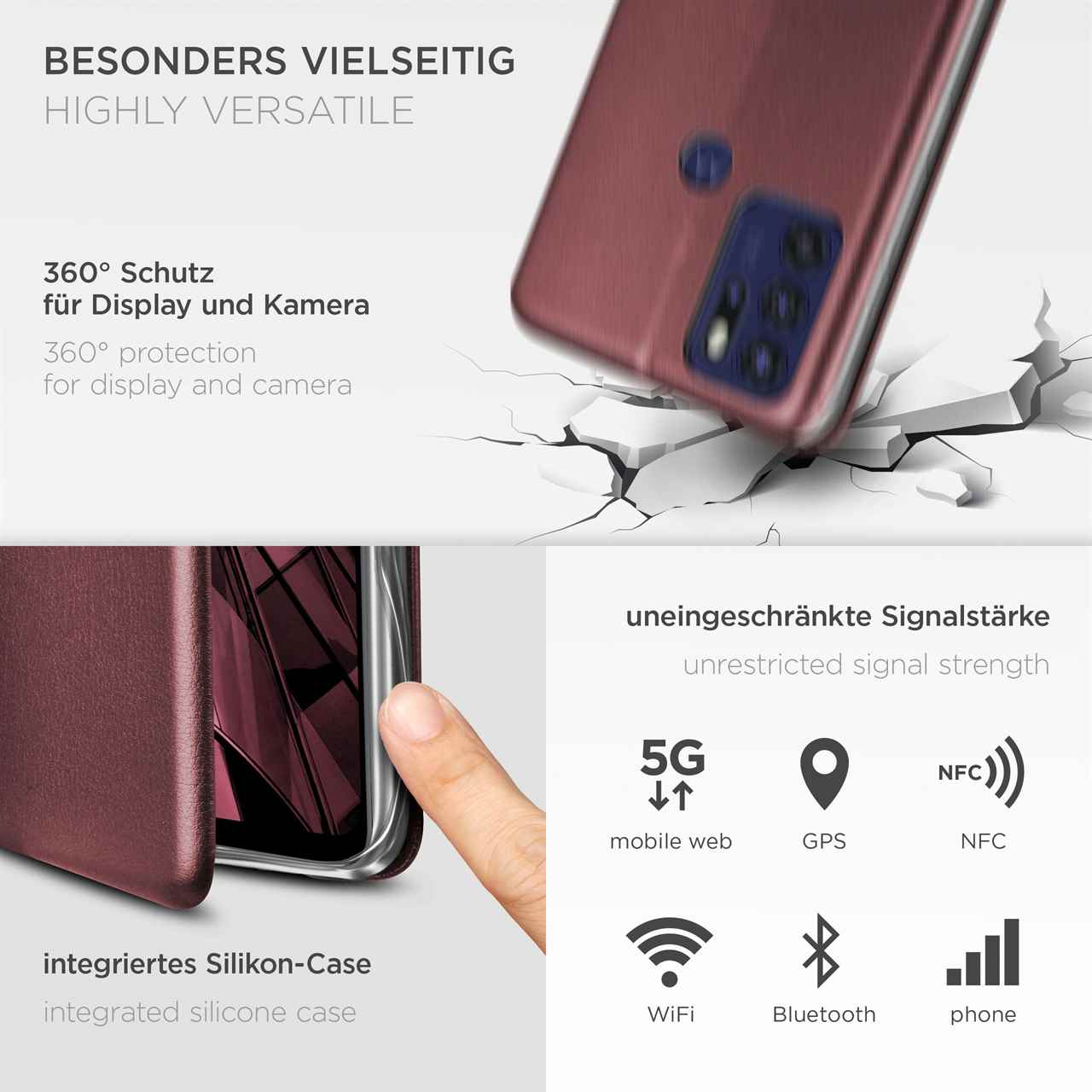 ONEFLOW Business Case Motorola Moto G60s Handytasche mit Kartenfach – Weiteres Produktbild 4 ONEFLOW Business Case Motorola Moto G60s Handytasche mit Kartenfach – Weiteres Produktbild 4