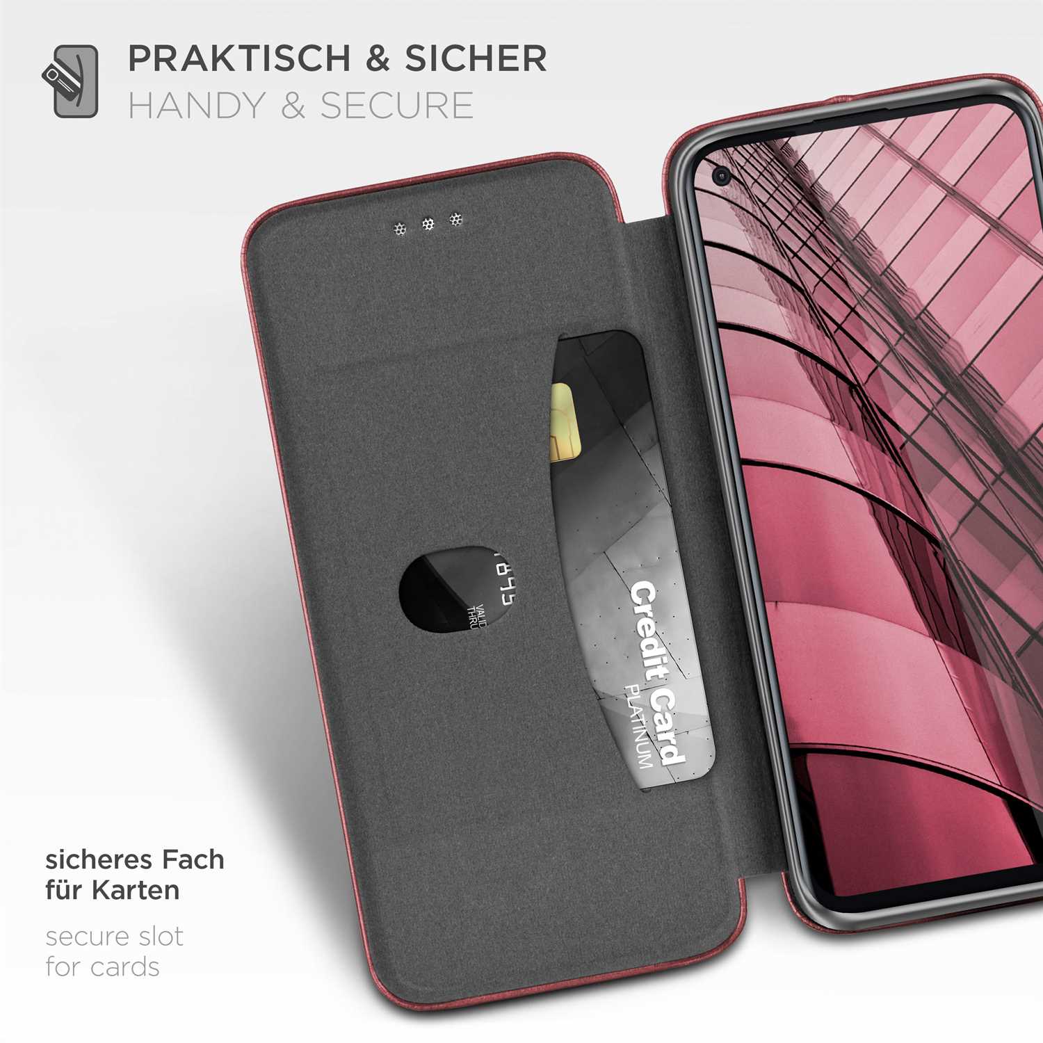 ONEFLOW Business Case Motorola Moto G8 Power Handytasche mit Kartenfach – Weiteres Produktbild 3