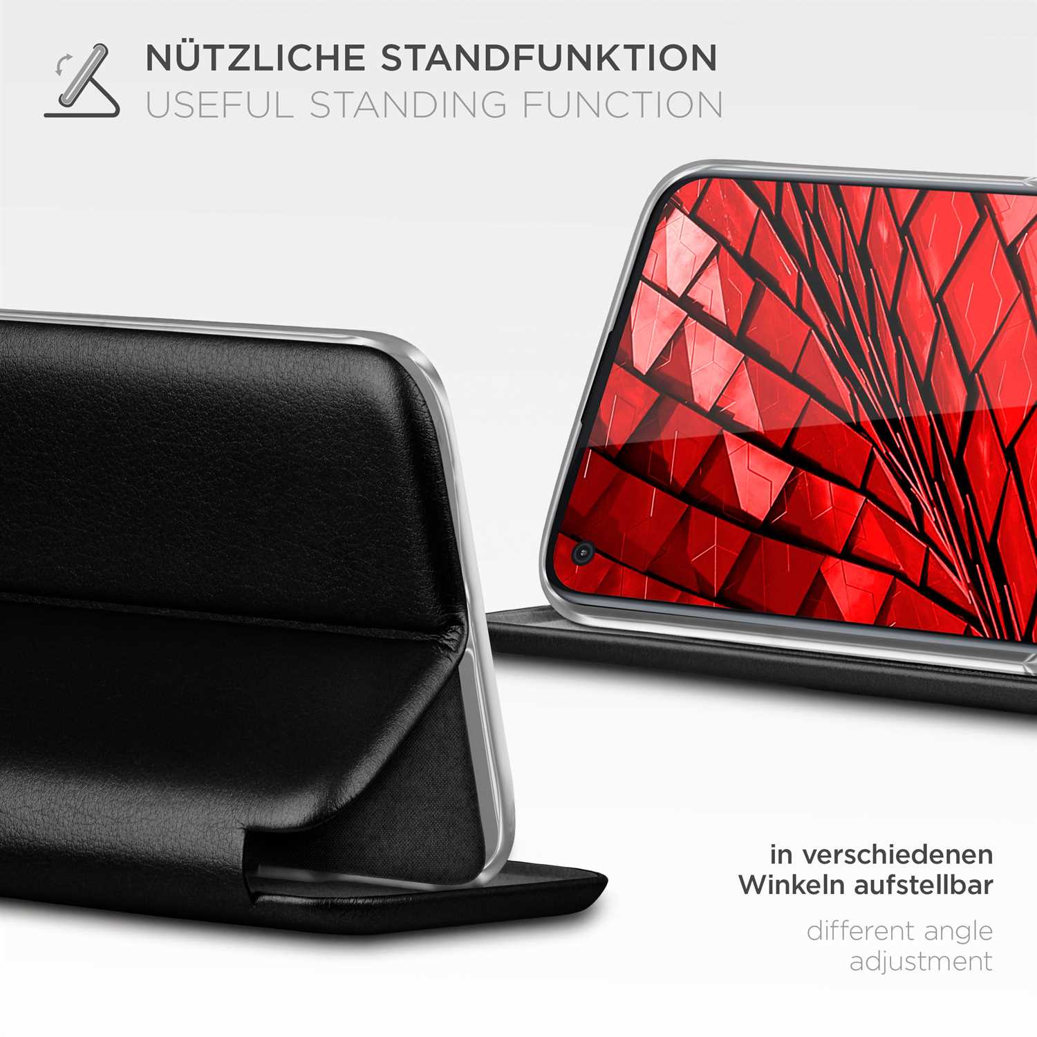 ONEFLOW Business Case Motorola Moto G8 Power Handytasche mit Kartenfach – Weiteres Produktbild 2