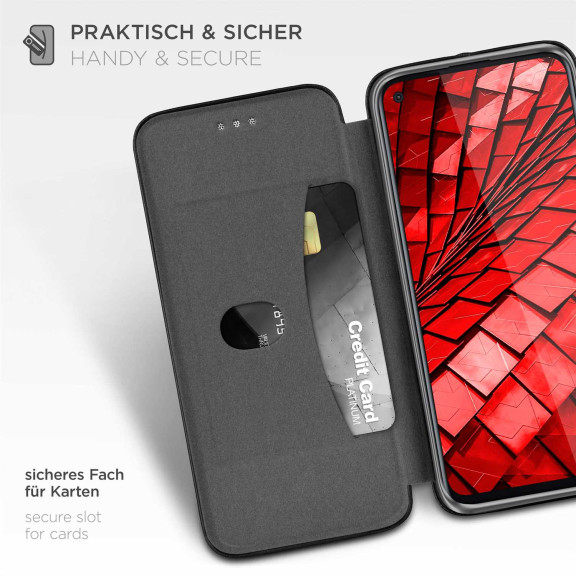ONEFLOW Business Case Motorola Moto G8 Power Handytasche mit Kartenfach – Weiteres Produktbild 3