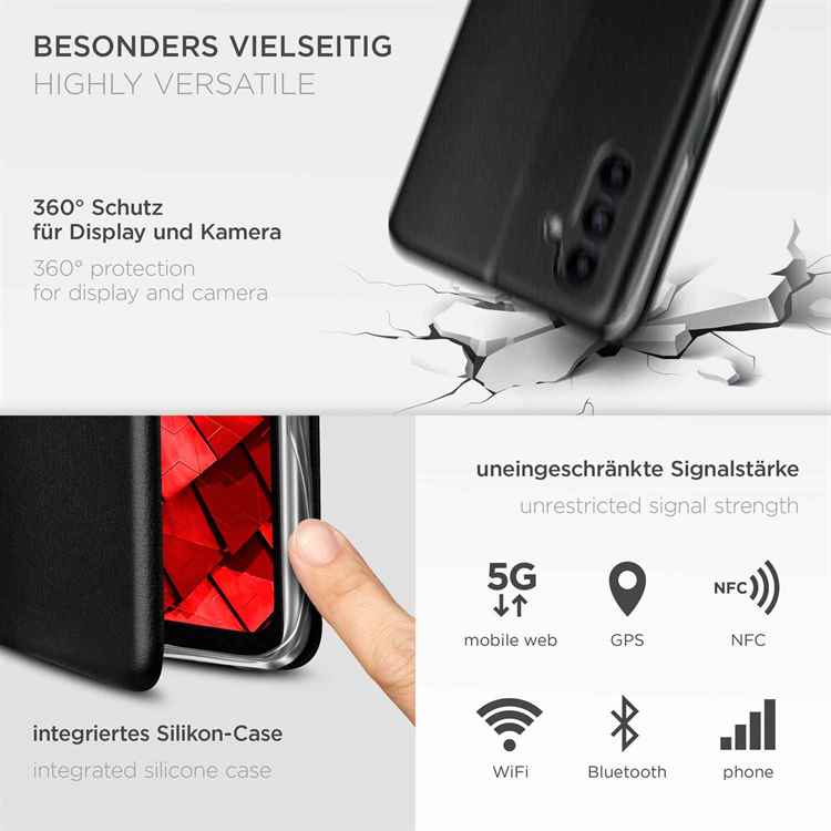 ONEFLOW Business Case Samsung Galaxy A13 5G Handytasche mit Kartenfach – Weiteres Produktbild 3