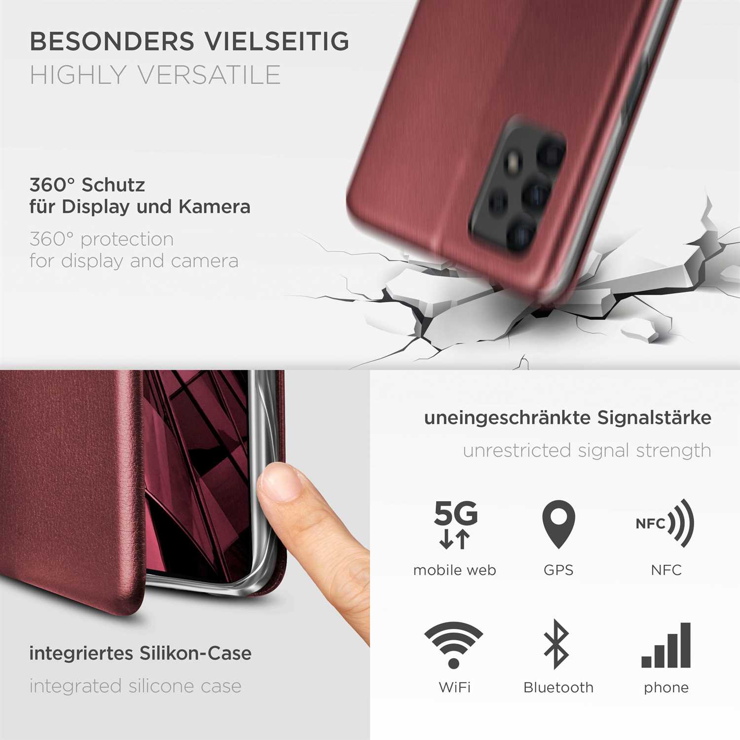 ONEFLOW Business Case Samsung Galaxy A13 (4G) Handytasche mit Kartenfach – Weiteres Produktbild 4 ONEFLOW Business Case Samsung Galaxy A13 (4G) Handytasche mit Kartenfach – Weiteres Produktbild 4