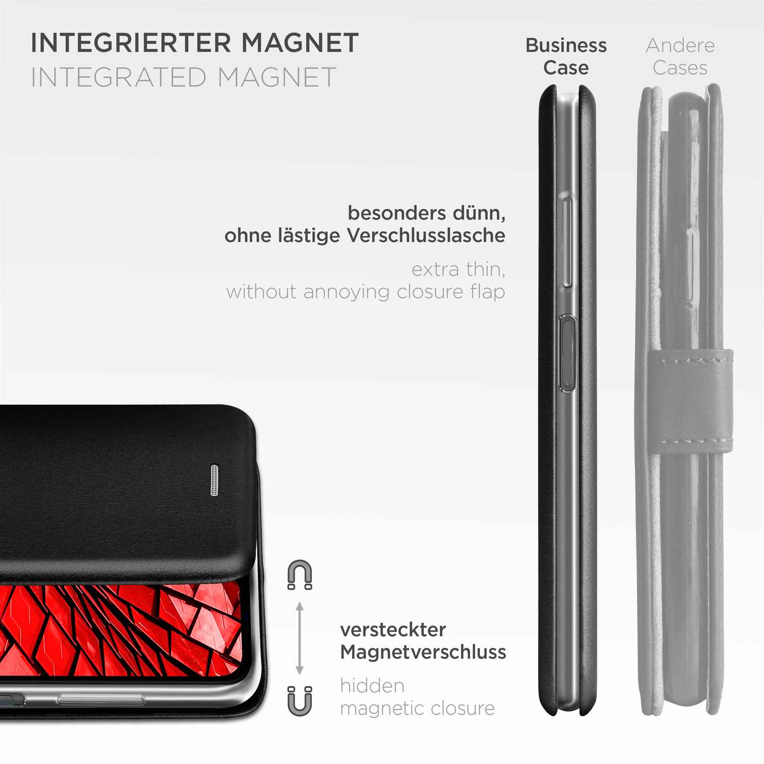ONEFLOW Business Case Samsung Galaxy A14 (4G) Handytasche mit Kartenfach – Weiteres Produktbild 6