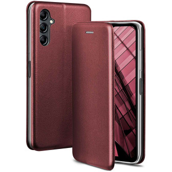 ONEFLOW Business Case Samsung Galaxy A14 5G Handytasche mit Kartenfach – Burgund - Red