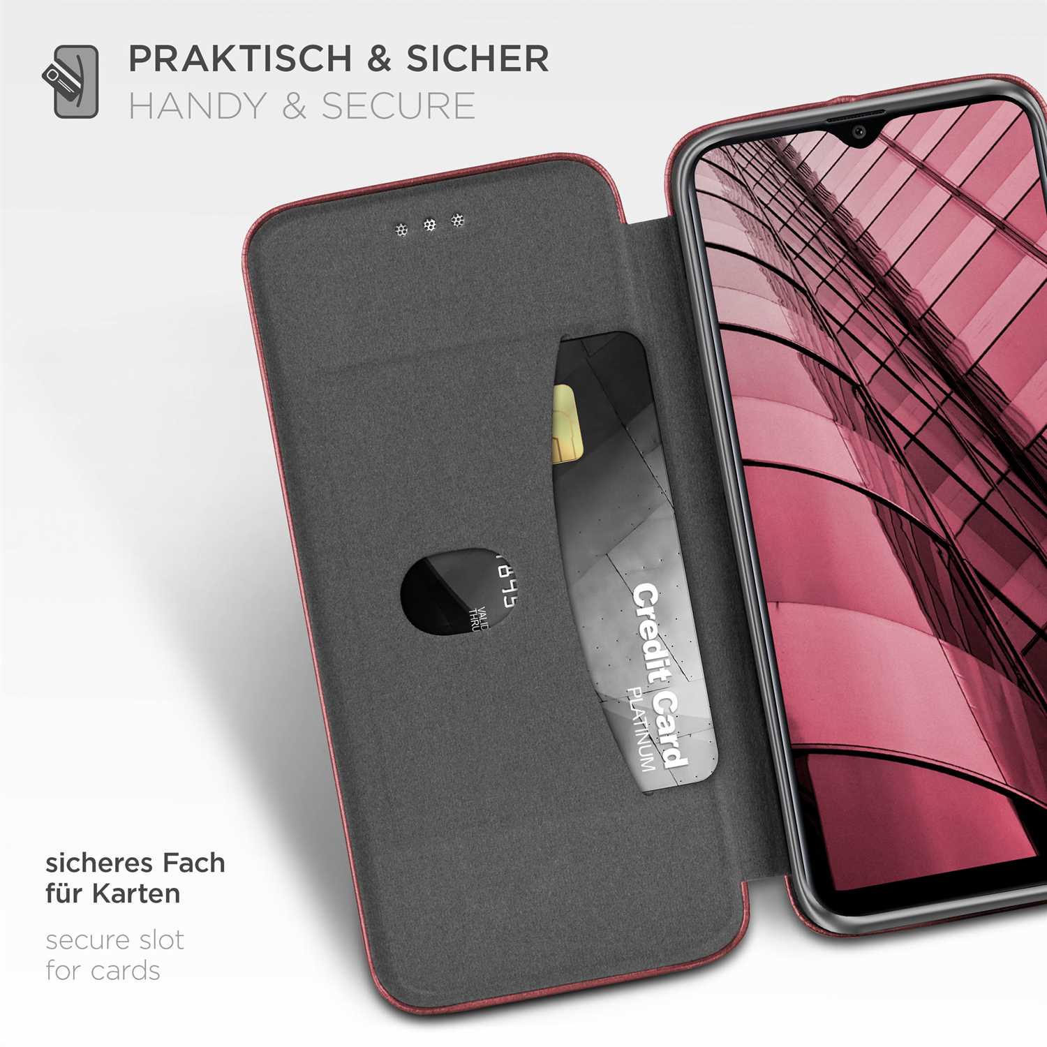 ONEFLOW Business Case Samsung Galaxy A20e Handytasche mit Kartenfach – Weiteres Produktbild 2