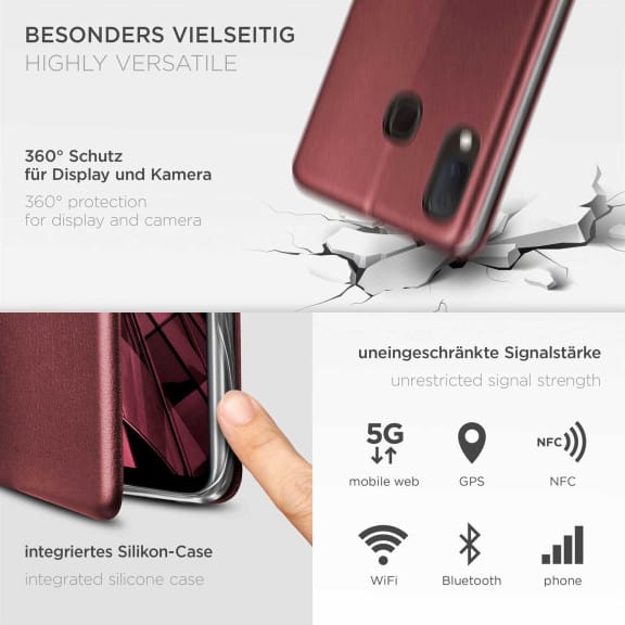 ONEFLOW Business Case Samsung Galaxy A20e Handytasche mit Kartenfach – Weiteres Produktbild 4 ONEFLOW Business Case Samsung Galaxy A20e Handytasche mit Kartenfach – Weiteres Produktbild 4
