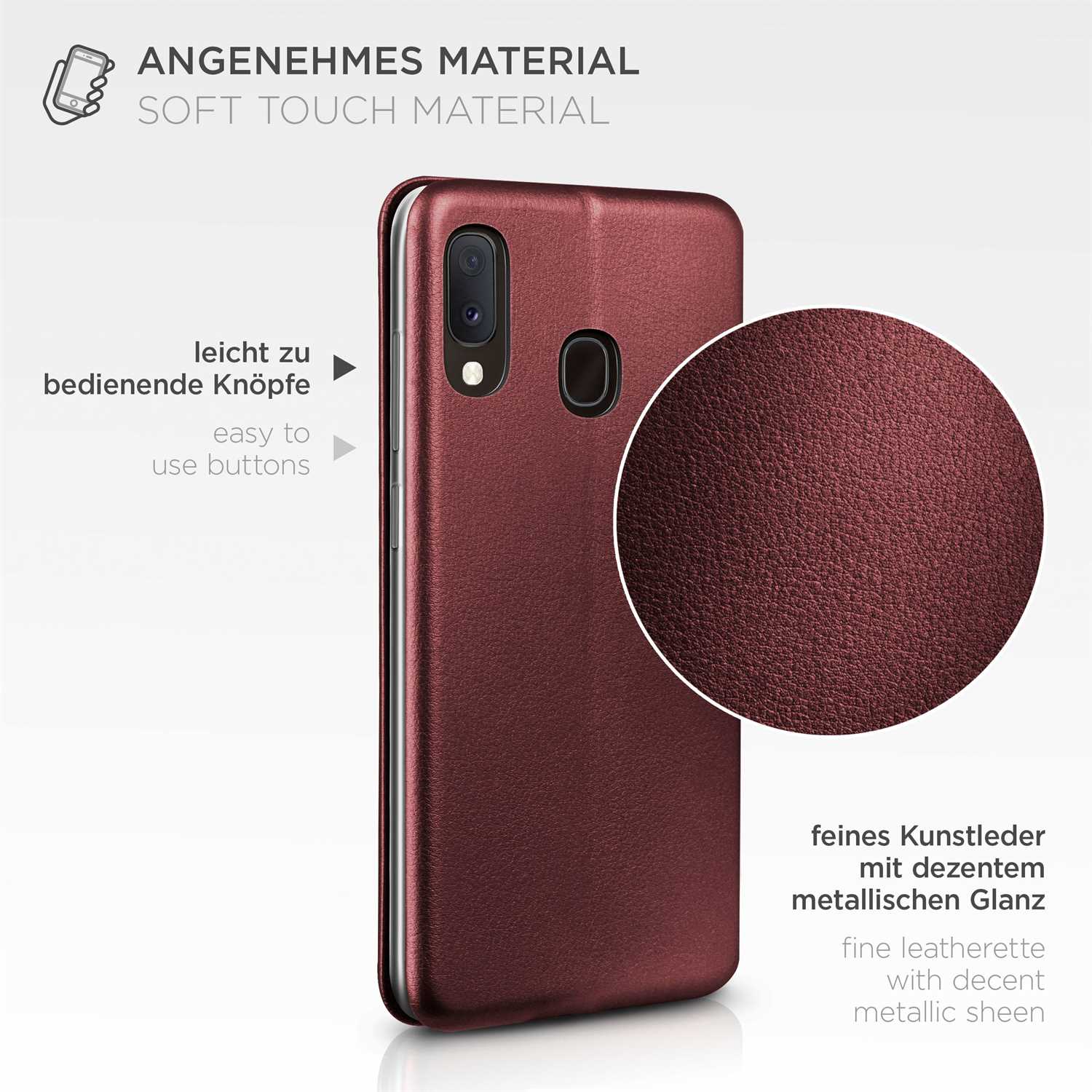 ONEFLOW Business Case Samsung Galaxy A20e Handytasche mit Kartenfach – Weiteres Produktbild 4