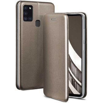 ONEFLOW ONEFLOW Business Case Samsung Galaxy A21s Handytasche mit Kartenfach – Skyscraper - Grey