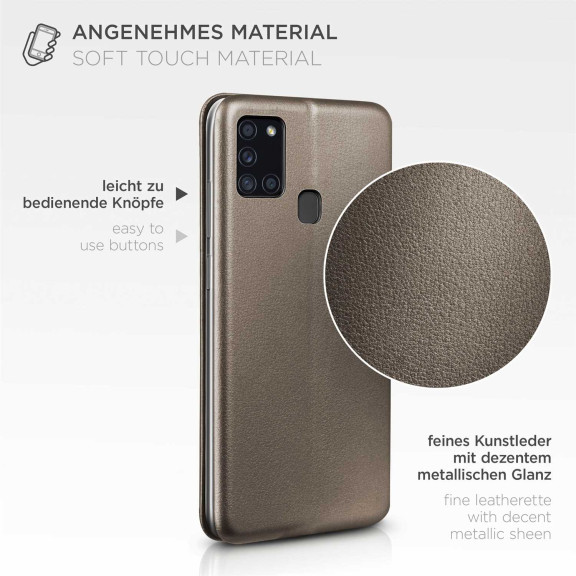 ONEFLOW Business Case Samsung Galaxy A21s Handytasche mit Kartenfach – Weiteres Produktbild 5
