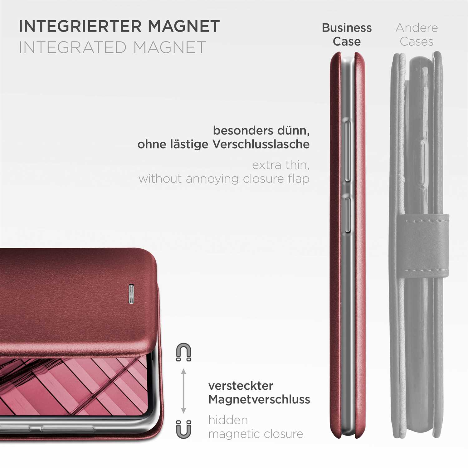 ONEFLOW Business Case Samsung Galaxy A21s Handytasche mit Kartenfach – Weiteres Produktbild 5