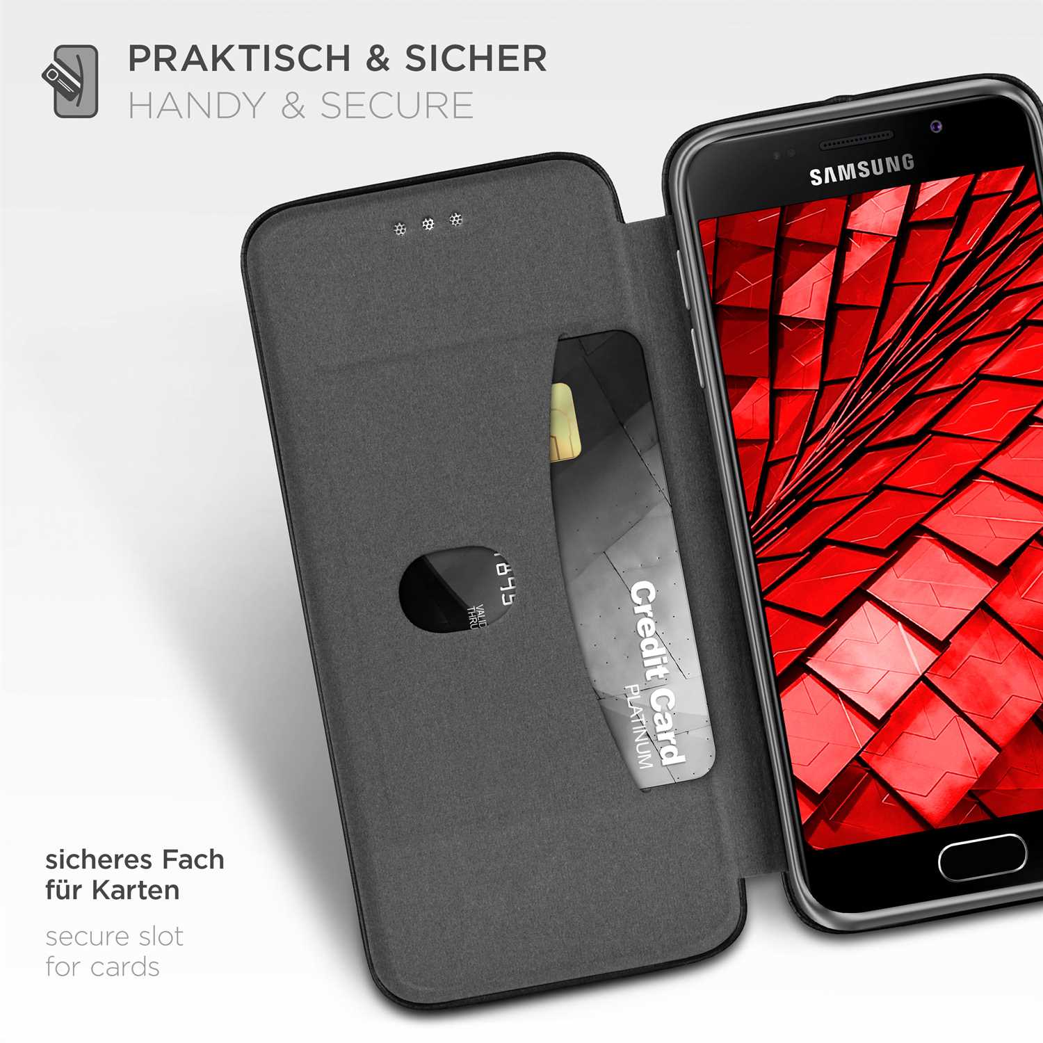 ONEFLOW Business Case Samsung Galaxy A3 (2016) Handytasche mit Kartenfach – Weiteres Produktbild 3 ONEFLOW Business Case Samsung Galaxy A3 (2016) Handytasche mit Kartenfach – Weiteres Produktbild 3