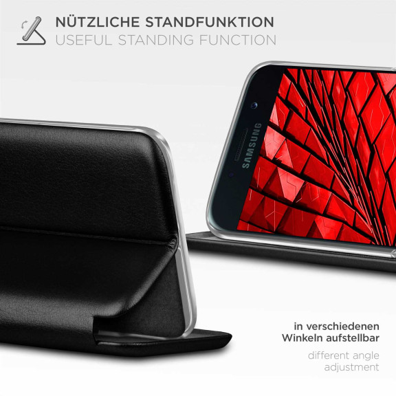 ONEFLOW Business Case Samsung Galaxy A3 (2017) Handytasche mit Kartenfach – Weiteres Produktbild 2