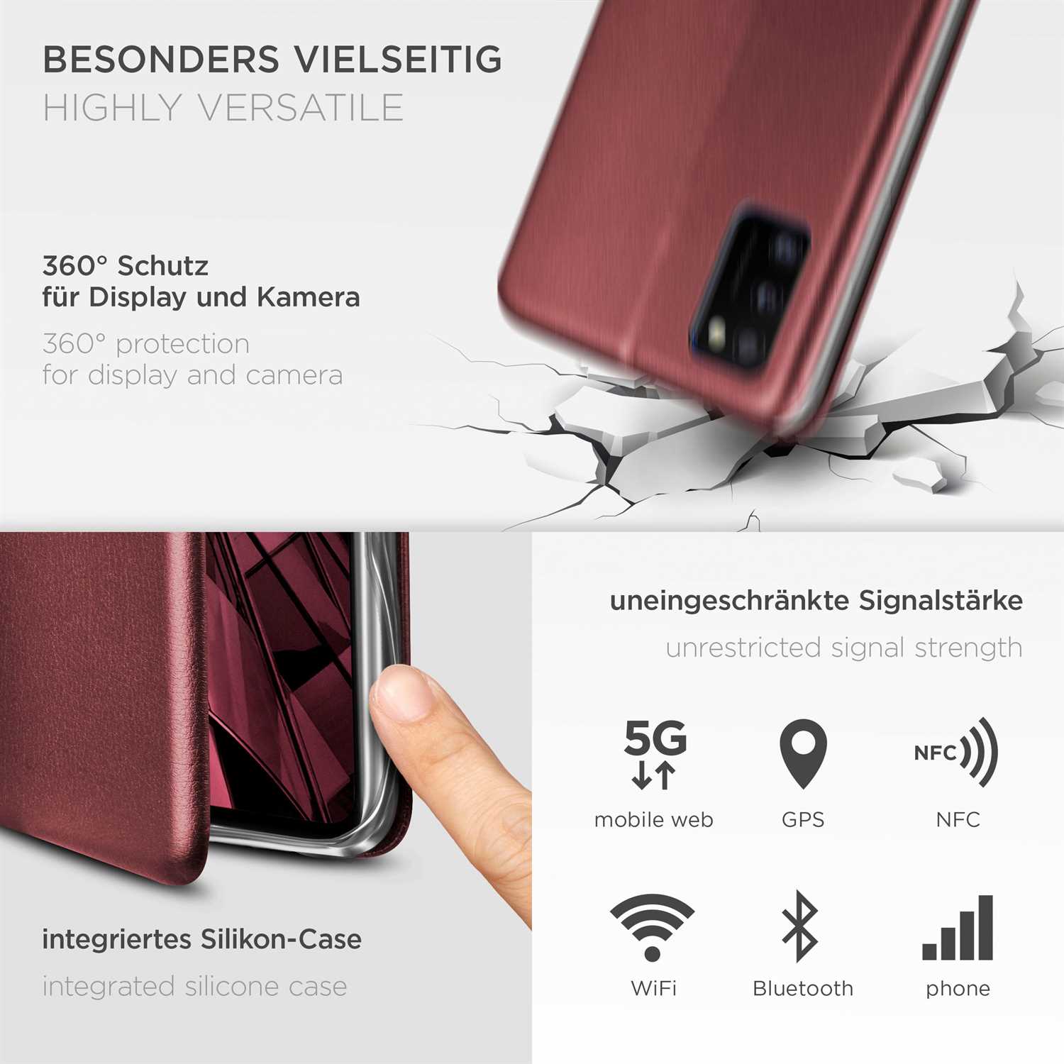 ONEFLOW Business Case Samsung Galaxy A41 Handytasche mit Kartenfach – Weiteres Produktbild 4 ONEFLOW Business Case Samsung Galaxy A41 Handytasche mit Kartenfach – Weiteres Produktbild 4