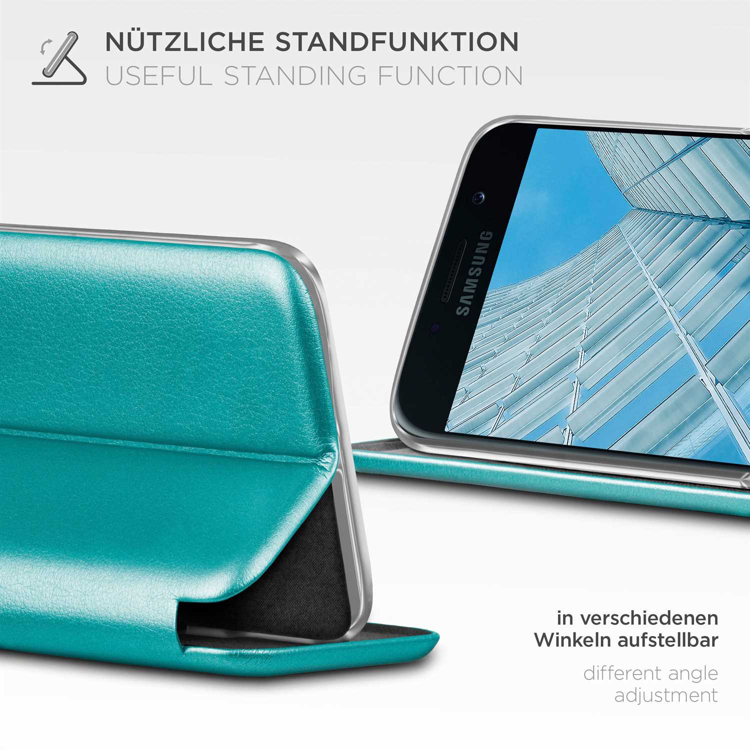 ONEFLOW Business Case Samsung Galaxy A5 (2017) Handytasche mit Kartenfach – Weiteres Produktbild 1