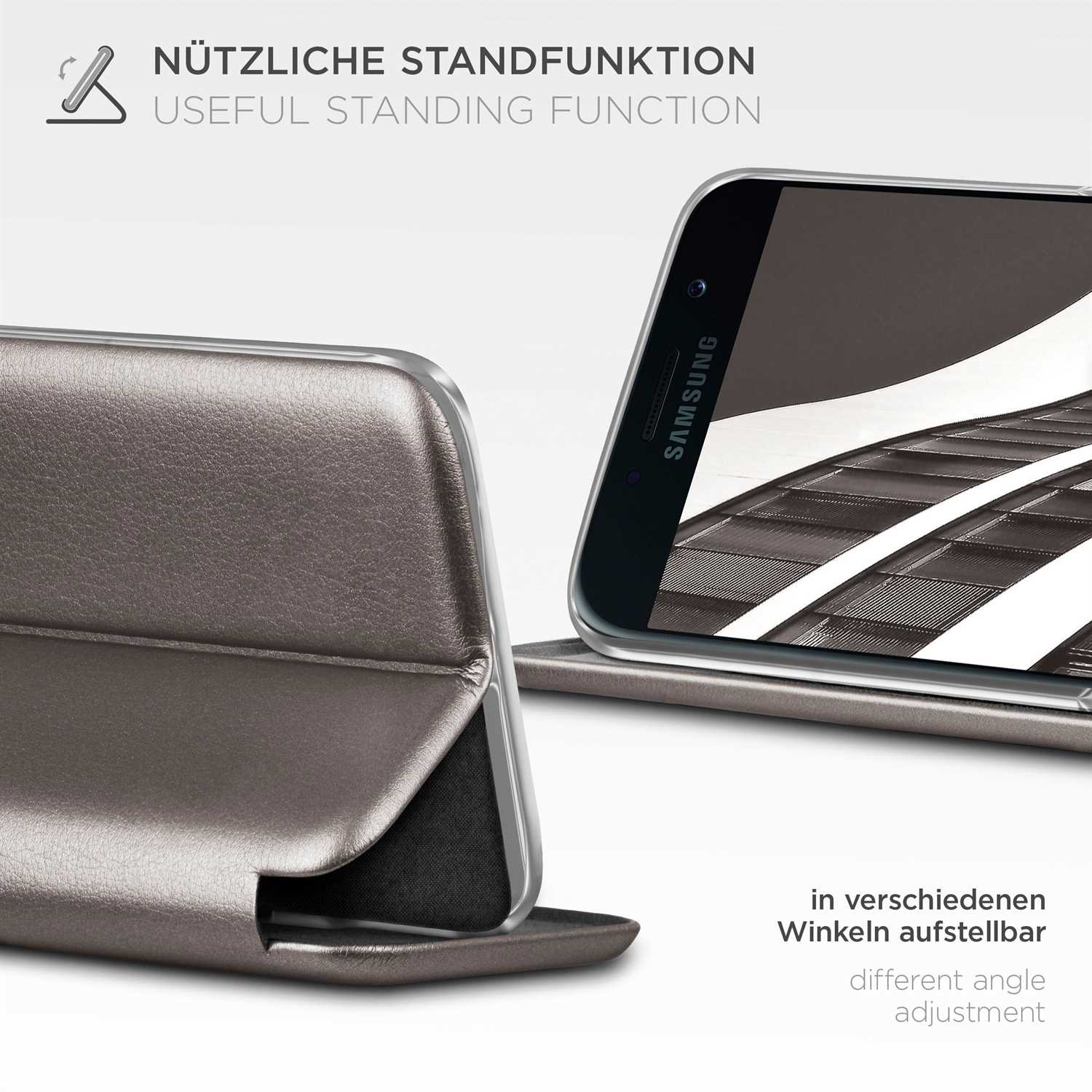 ONEFLOW Business Case Samsung Galaxy A5 (2017) Handytasche mit Kartenfach – Weiteres Produktbild 1