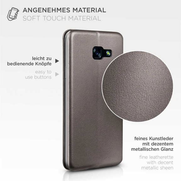 ONEFLOW Business Case Samsung Galaxy A5 (2017) Handytasche mit Kartenfach – Weiteres Produktbild 5