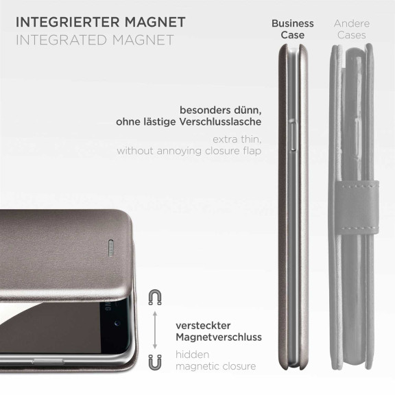 ONEFLOW Business Case Samsung Galaxy A5 (2017) Handytasche mit Kartenfach – Weiteres Produktbild 6