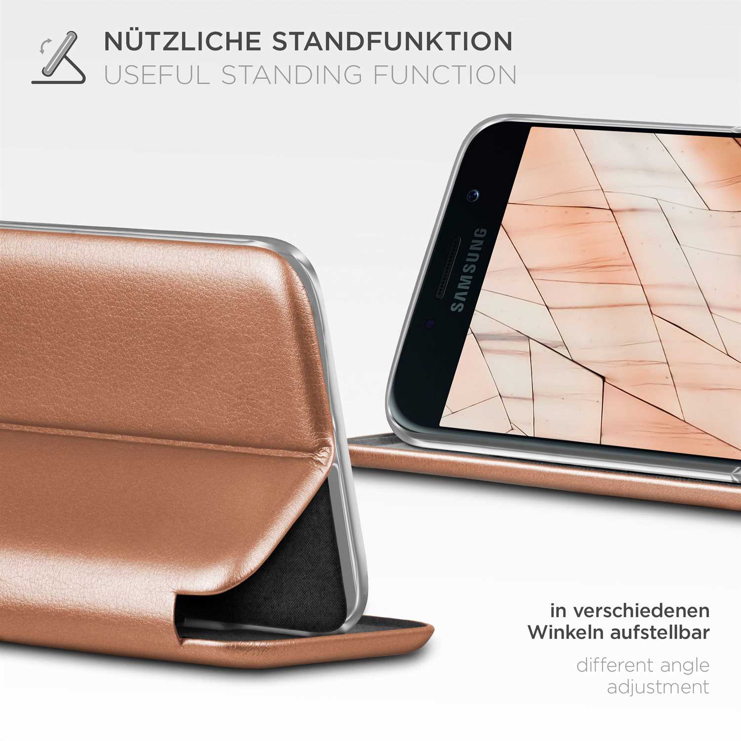 ONEFLOW Business Case Samsung Galaxy A5 (2017) Handytasche mit Kartenfach – Weiteres Produktbild 1