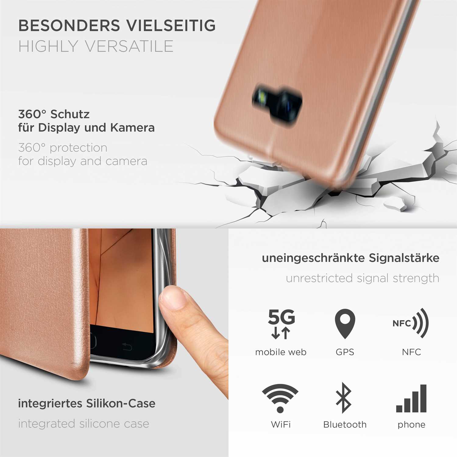 ONEFLOW Business Case Samsung Galaxy A5 (2017) Handytasche mit Kartenfach – Weiteres Produktbild 4 ONEFLOW Business Case Samsung Galaxy A5 (2017) Handytasche mit Kartenfach – Weiteres Produktbild 4
