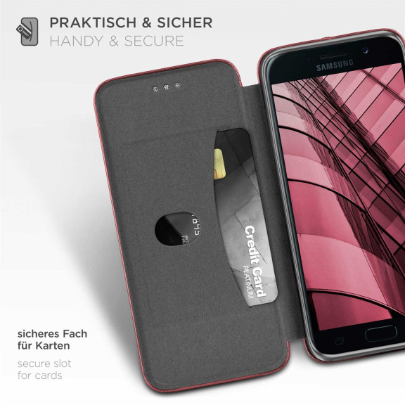 ONEFLOW Business Case Samsung Galaxy A5 (2017) Handytasche mit Kartenfach – Weiteres Produktbild 3