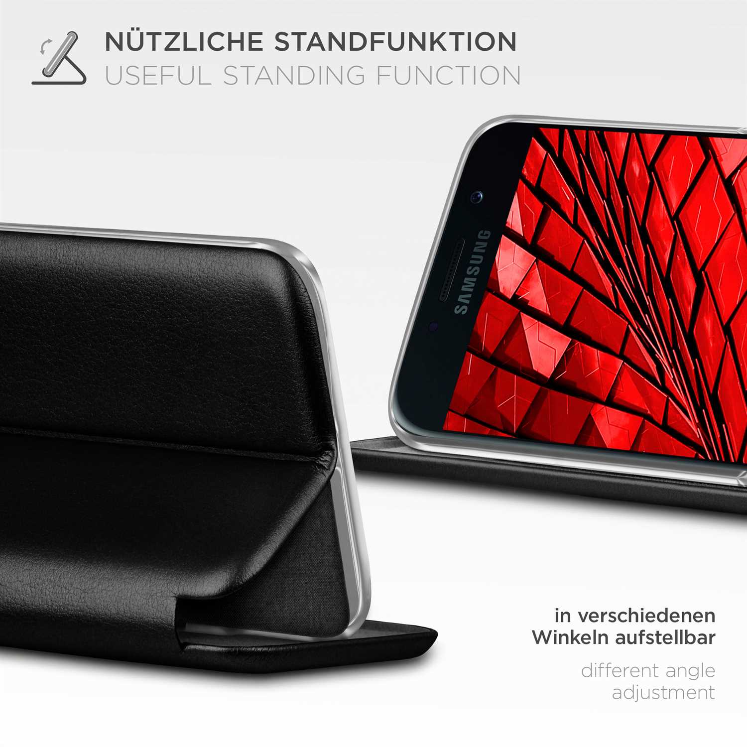 ONEFLOW Business Case Samsung Galaxy A5 (2017) Handytasche mit Kartenfach – Weiteres Produktbild 1
