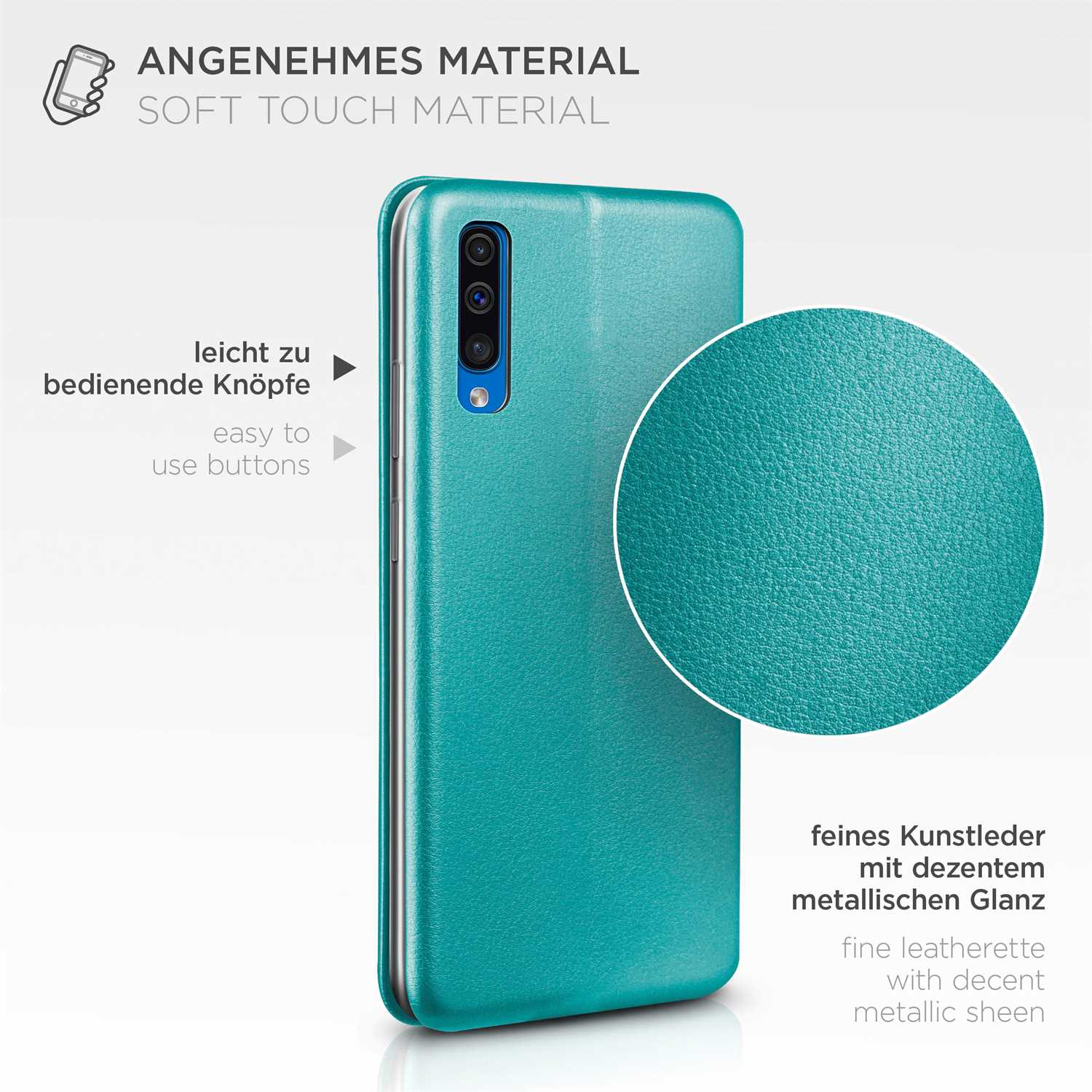 ONEFLOW Business Case Samsung Galaxy A50 Handytasche mit Kartenfach – Weiteres Produktbild 5
