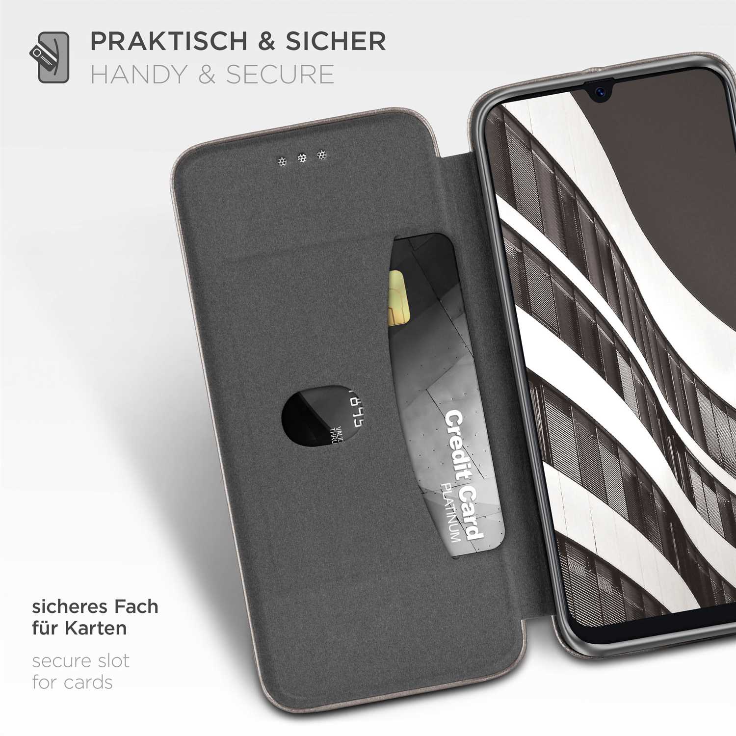 ONEFLOW Business Case Samsung Galaxy A50 Handytasche mit Kartenfach – Weiteres Produktbild 3