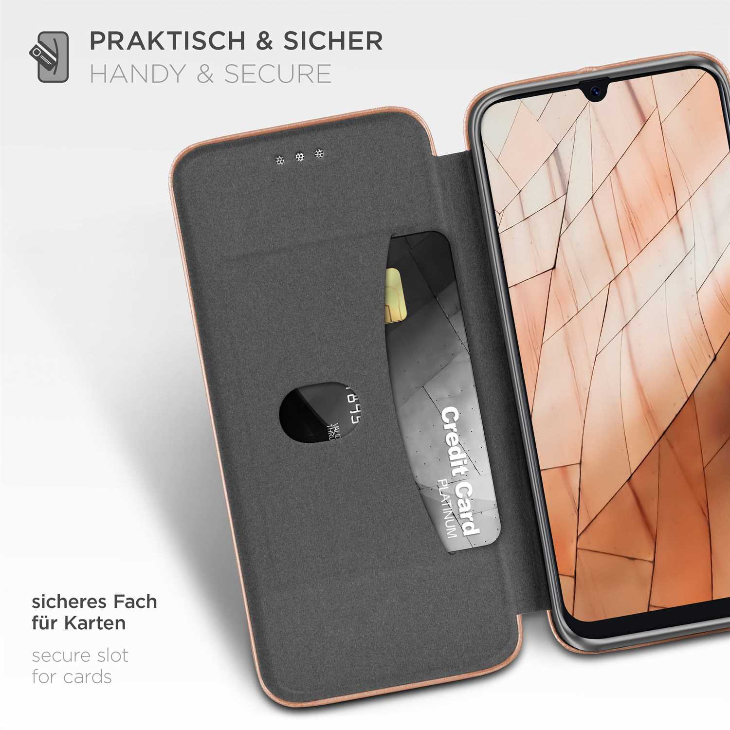 ONEFLOW Business Case Samsung Galaxy A50 Handytasche mit Kartenfach – Weiteres Produktbild 3