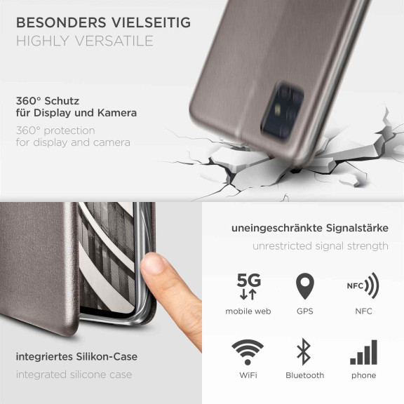 ONEFLOW Business Case Samsung Galaxy A51 Handytasche mit Kartenfach – Weiteres Produktbild 4