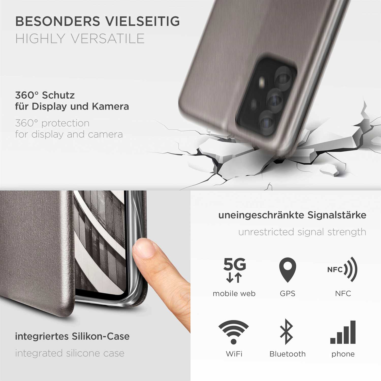 ONEFLOW Business Case Samsung Galaxy A52 5G Handytasche mit Kartenfach – Weiteres Produktbild 3