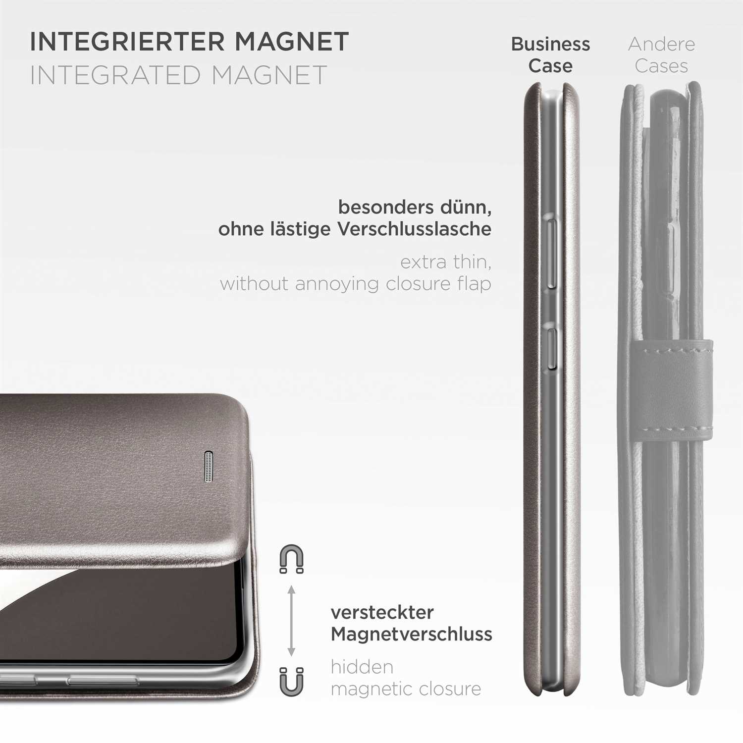 ONEFLOW Business Case Samsung Galaxy A52 5G Handytasche mit Kartenfach – Weiteres Produktbild 5