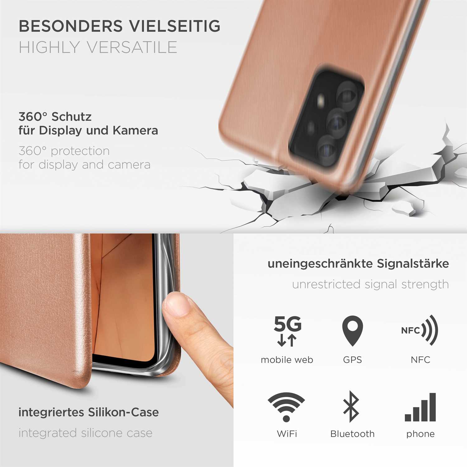ONEFLOW Business Case Samsung Galaxy A52 5G Handytasche mit Kartenfach – Weiteres Produktbild 3