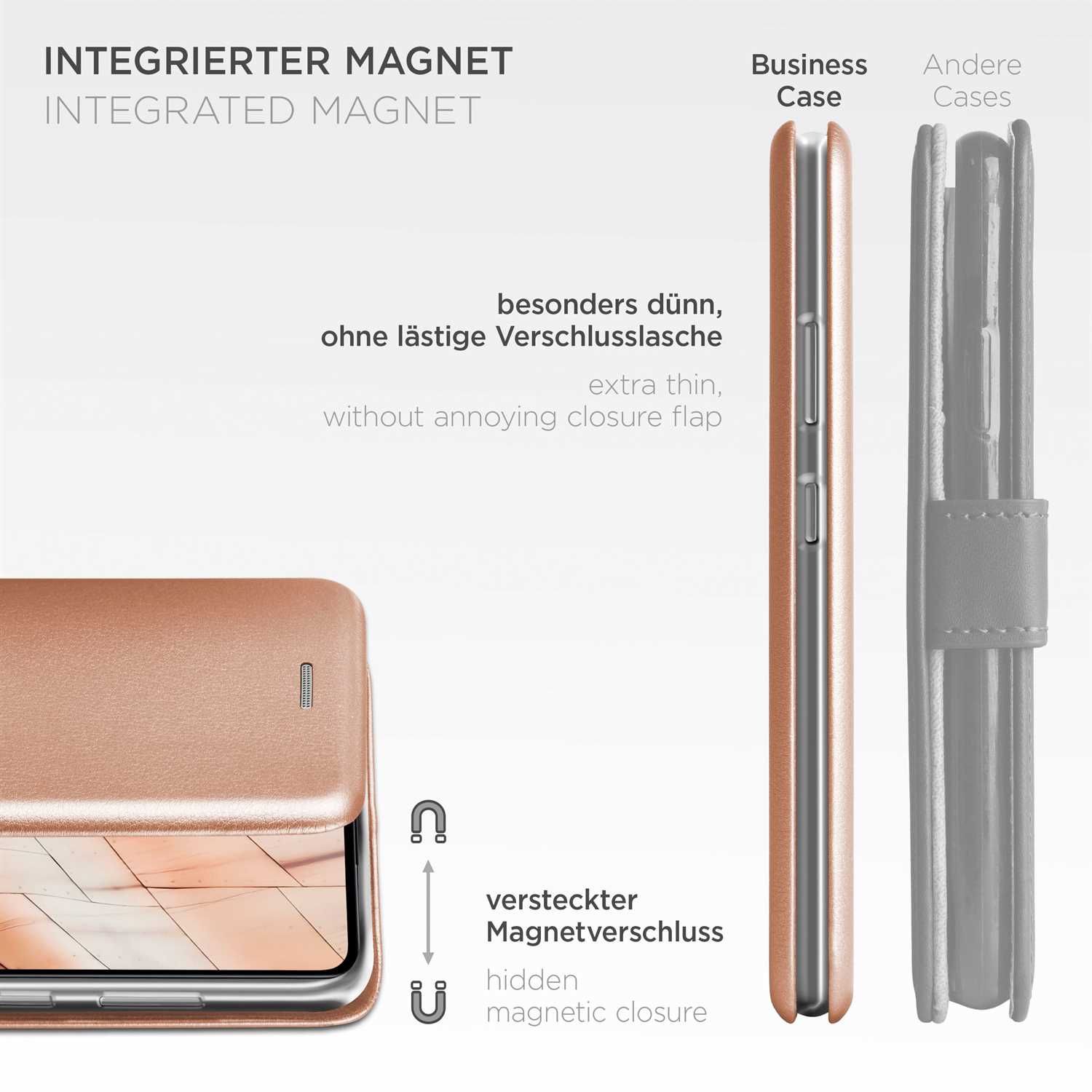 ONEFLOW Business Case Samsung Galaxy A52 5G Handytasche mit Kartenfach – Weiteres Produktbild 5