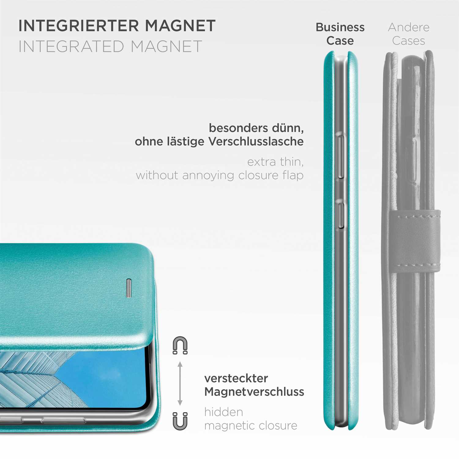 ONEFLOW Business Case Samsung Galaxy A52s 5G Handytasche mit Kartenfach – Weiteres Produktbild 5