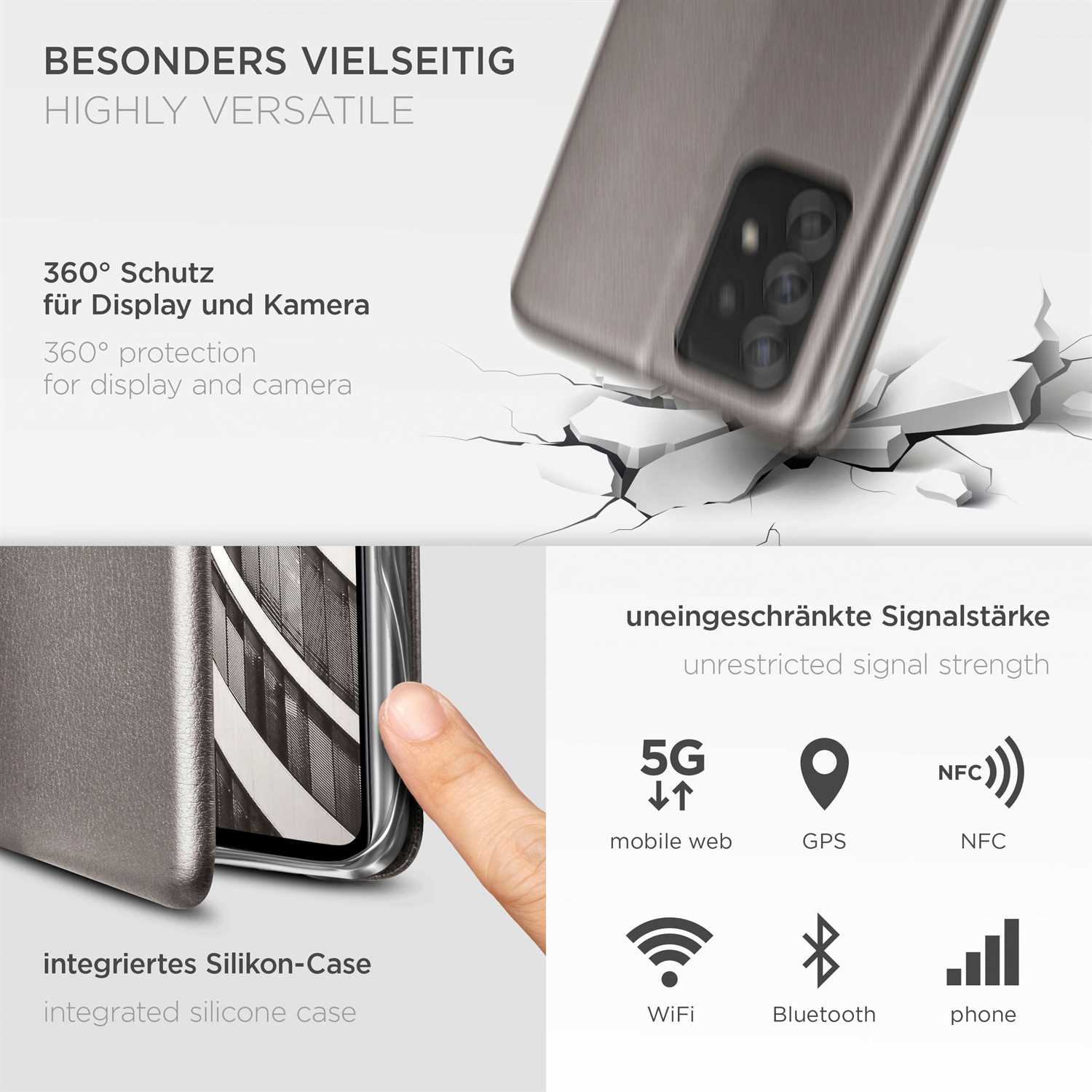 ONEFLOW Business Case Samsung Galaxy A52s 5G Handytasche mit Kartenfach – Weiteres Produktbild 3