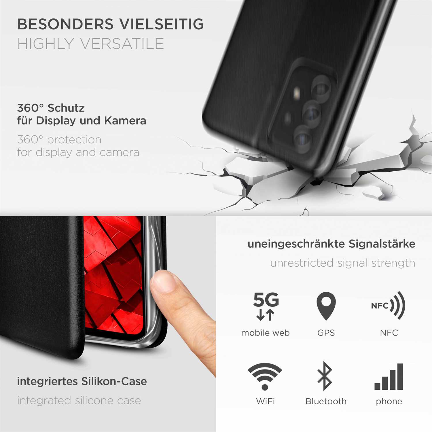 ONEFLOW Business Case Samsung Galaxy A52s 5G Handytasche mit Kartenfach – Weiteres Produktbild 3