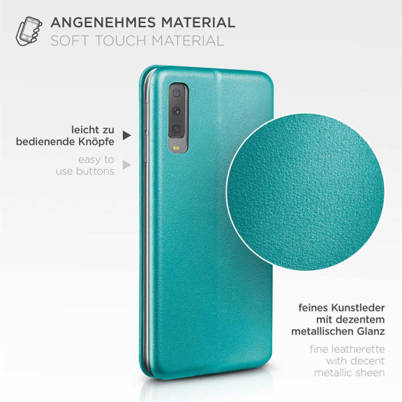 ONEFLOW Business Case Samsung Galaxy A7 (2018) Handytasche mit Kartenfach – Weiteres Produktbild 5