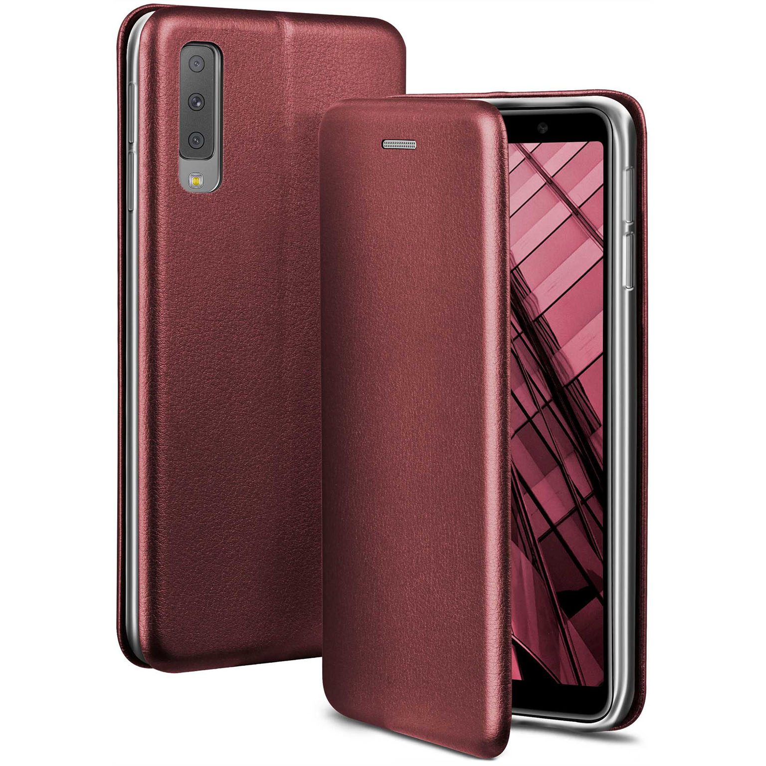 ONEFLOW Business Case Samsung Galaxy A7 (2018) Handytasche mit Kartenfach – Weiteres Produktbild 1